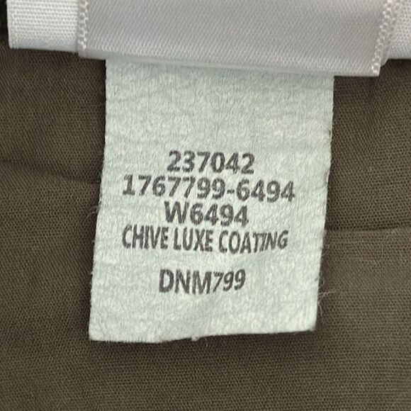 Paige Denim Hoxton Ankle Skinny Leg Jean Forest Green Chive Luxe Coating Size 26 - Picture 7 of 11